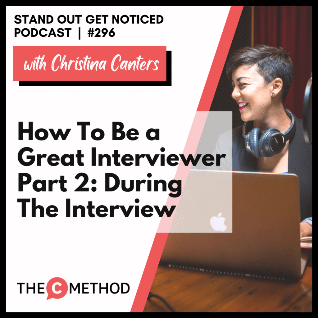 Christina Canters, The C Method, Podcast, Communication, Confidence, Public Speaking, Personal Development, interview skills