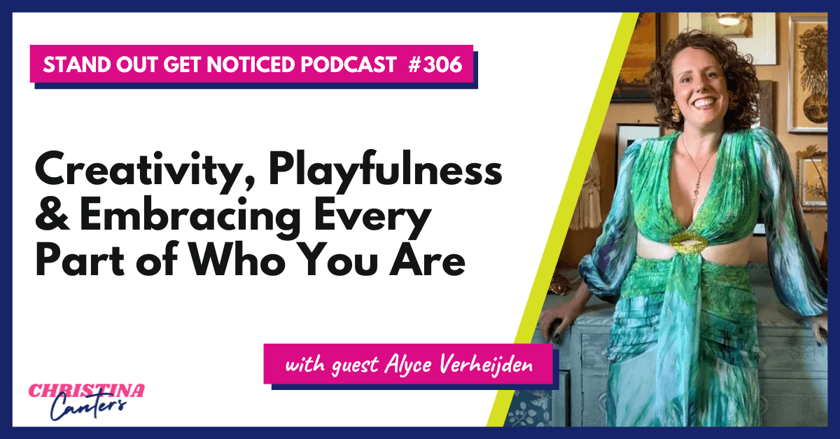 Quote graphic from Christina Canters' podcast featuring Alyce Verheijden on being a patchwork rather than streamlined