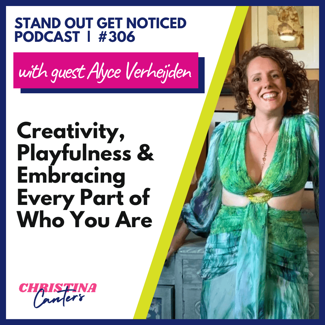 Christina Canters interviews author and illustrator Alyce Verheijden about creativity and playfulness on the Stand Out Get Noticed podcast